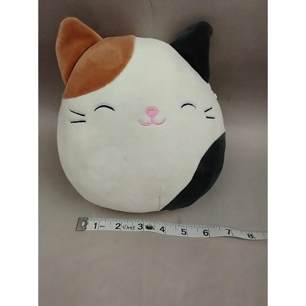 Squishmallows Cam the Calico Cat Plush Unisex 8 Inch White Black Brown Cat
